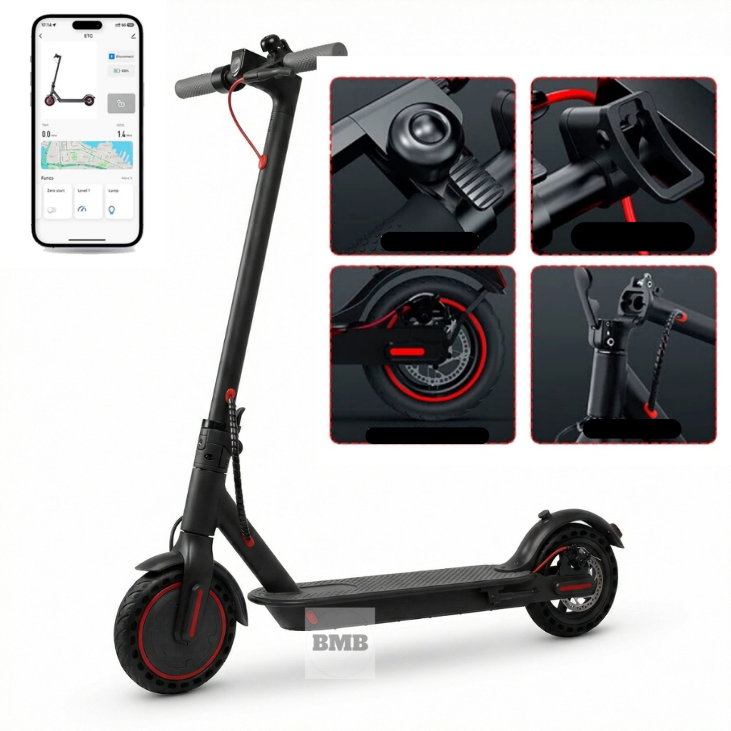 Patinete Elétrico Adulto 350W – Alta Velocidade, Bateria Longa e Suporta Até 150kg