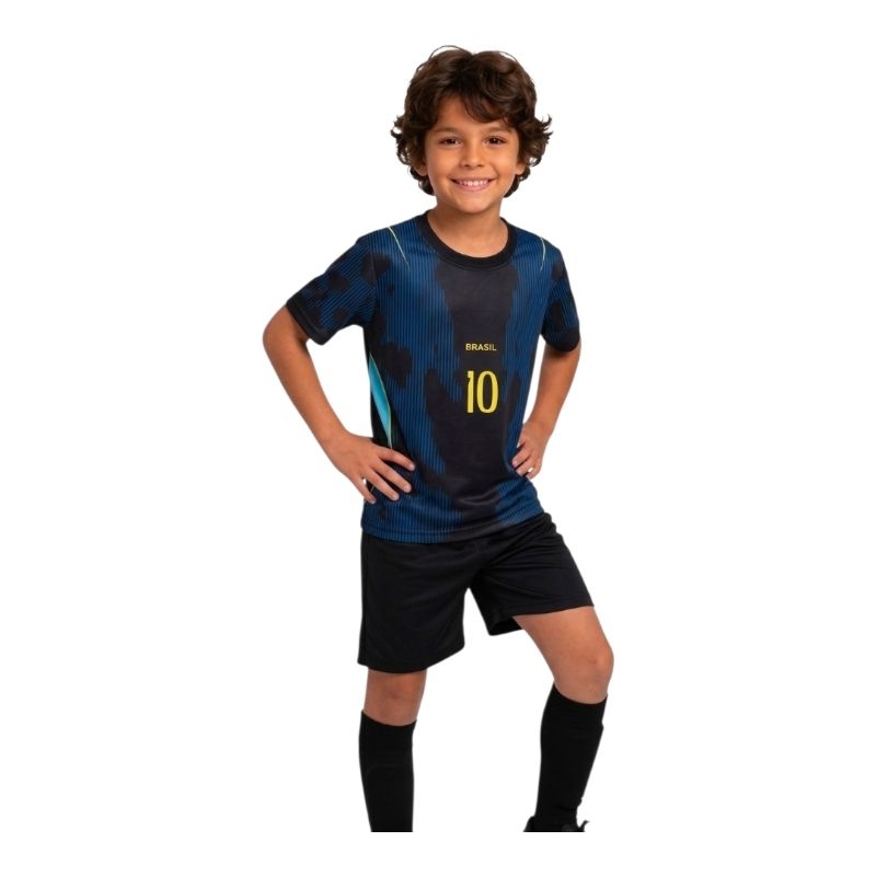 kit infantil Futebol Seleção brasileira de futebol copa do Mundo