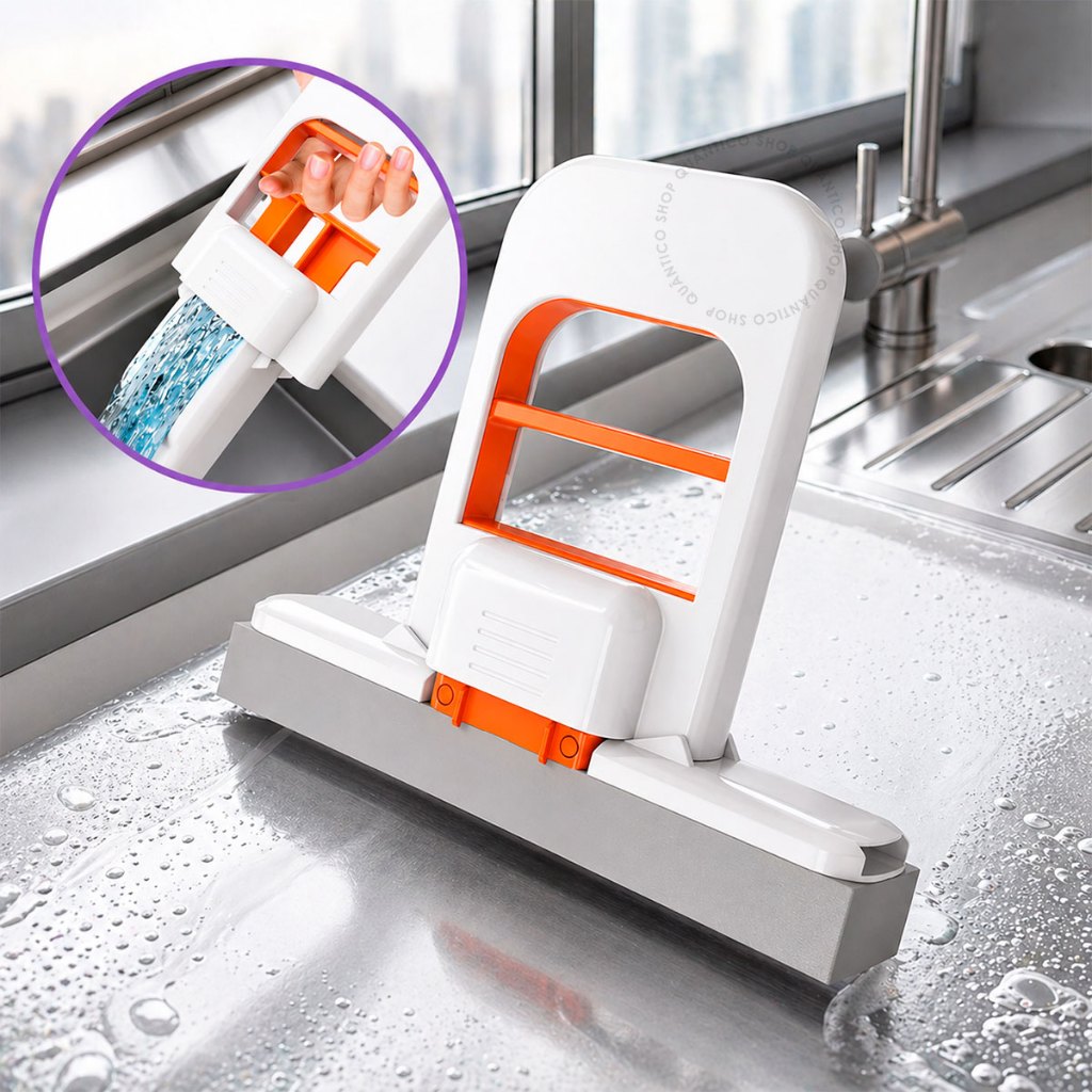 Kit Mini Rodo Esfregão Portátil Limpeza Multifuncional Absorvente Mop de Mesa