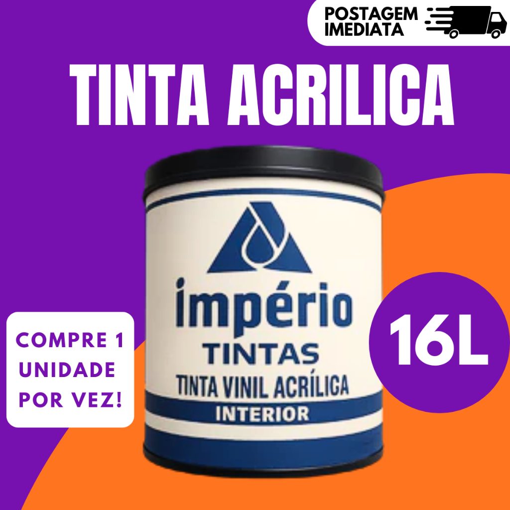 Tinta acrílica Branco Neve Profissional Econômica Secagem Rápida 16 Litros E 3,6L Areas internas
