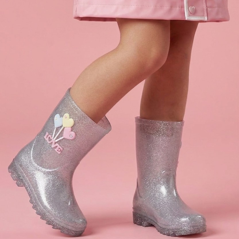 Bota Infantil Menina Galocha Impermeável Feminina
