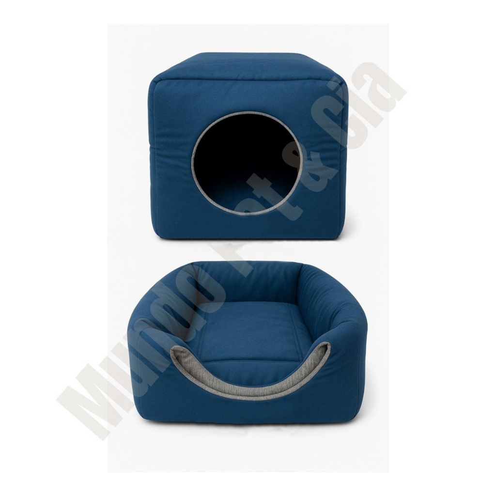 casinha  cama toca lglu 3x1 para cães e gato tamanho P,M,G, fundo impermeável colchão removível 💯 fibra