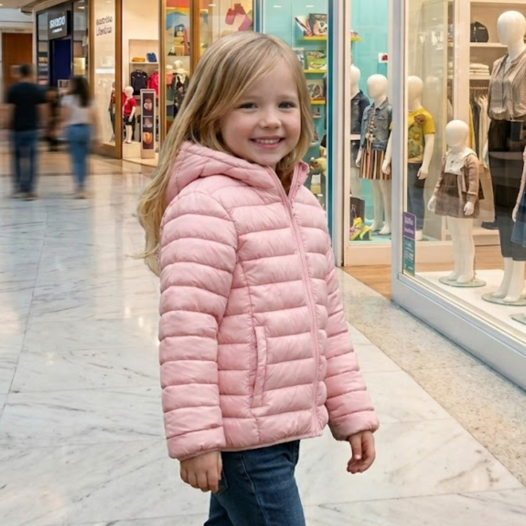 Jaqueta Puffer Bobojaco Infantil forrada Pelúcia Frio  8 a 16 anos