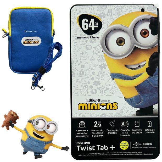 Tablet Positivo Twist Tab Minions Mem. 2Gb Armz. 64Gb