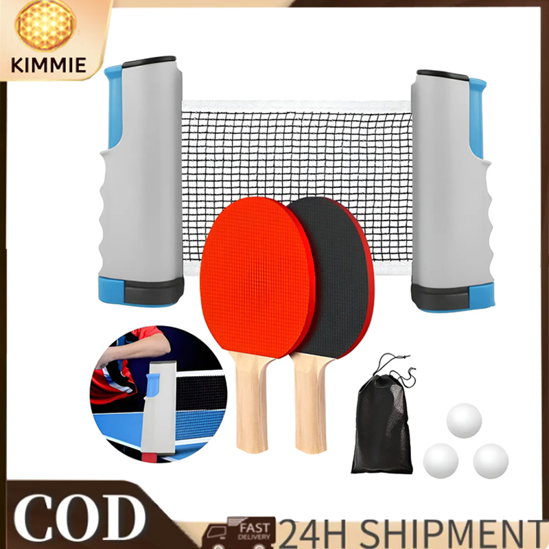 Rede Ping Pong Kit Tenis De Mesa Raquete De Profissional Branco Treliça livremente extensível
