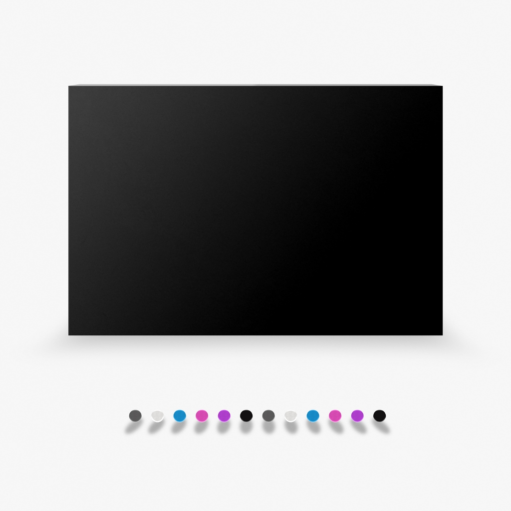 Painel Magnetico Liso + 12 Imãs Decorativos