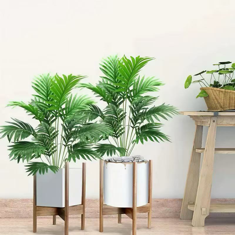 KIT2  110CM  24Folhas Planta Artificial Palmeira Areca Real Toque