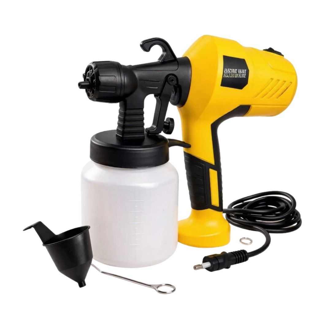 Pulverizador De Tinta Elétrico Pistola De Pintura Spray Profissional Bico Ajustável Pintar 110v 220v