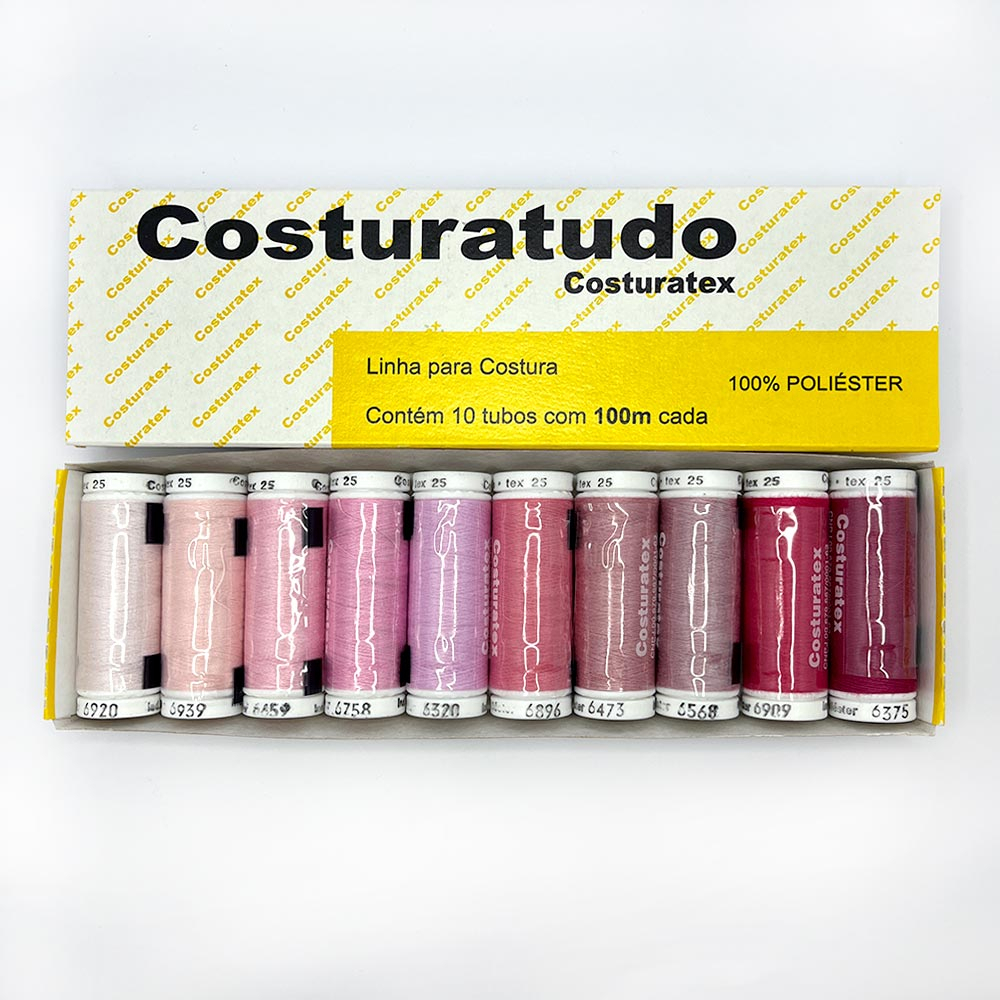 1 unidade Retrós de Linha Costura Costuratex Cores Variadas