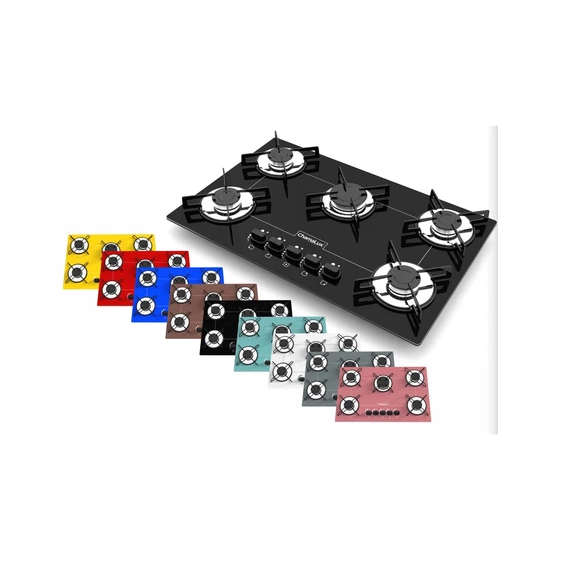 Cooktop 5 Bocas Chamalux Automático Ultra Chama 521 Bivolt