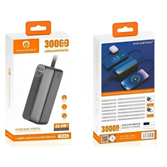 H'maston YD34 Carregador Portátil Power Bank