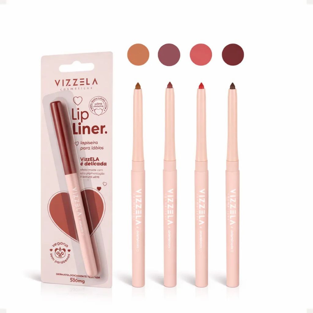 Lapiseira Para Contorno Labial Retrátil Vizzela Lipliner