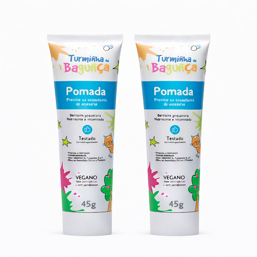 Kit 2 Pomadas Para Assaduras Turminha Da Bagunça 45g