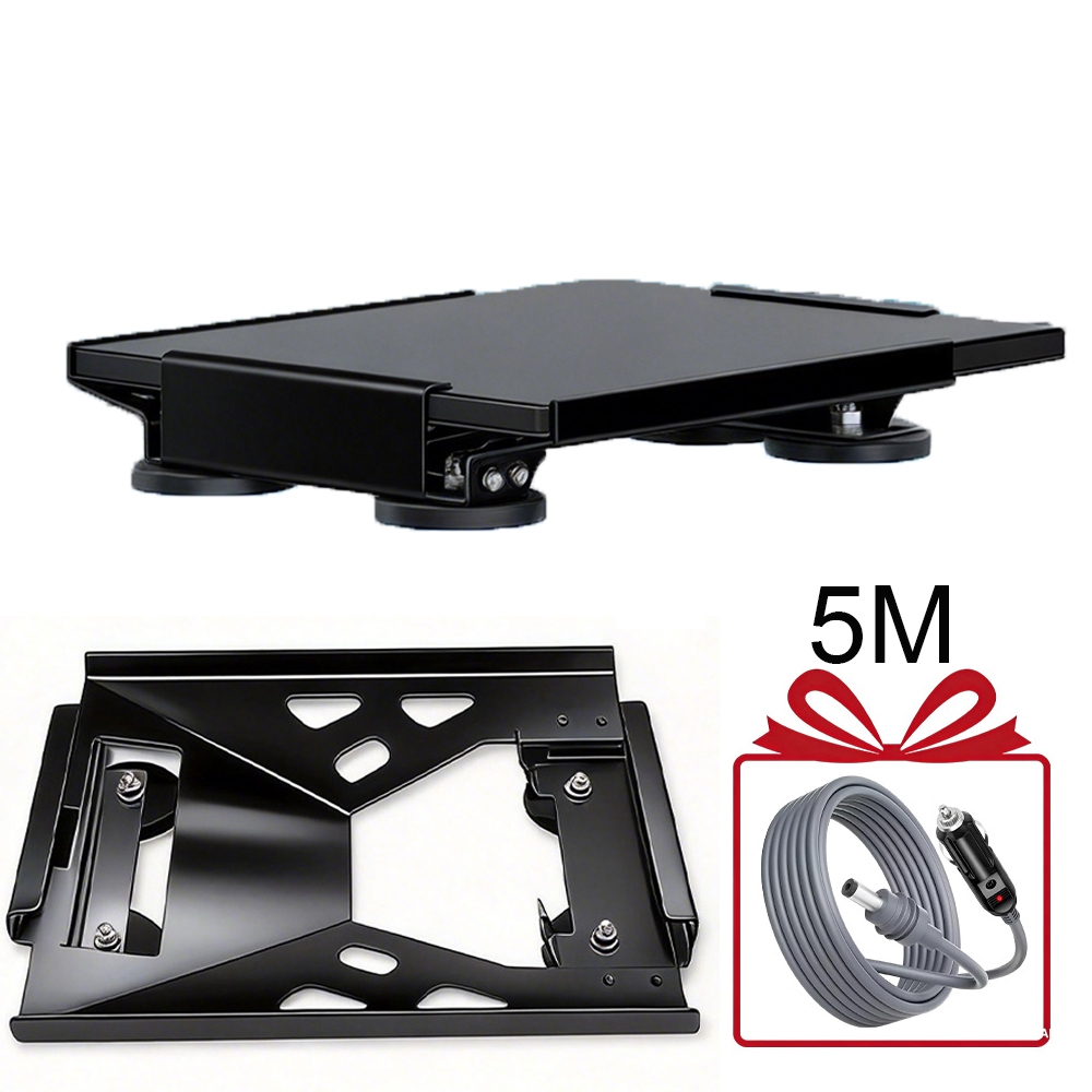 Case Suporte Veicular p/ Teto Starlink Mini com Ímãs de Neodímio 88mm Ultra Fortes+Fio de 5 metros