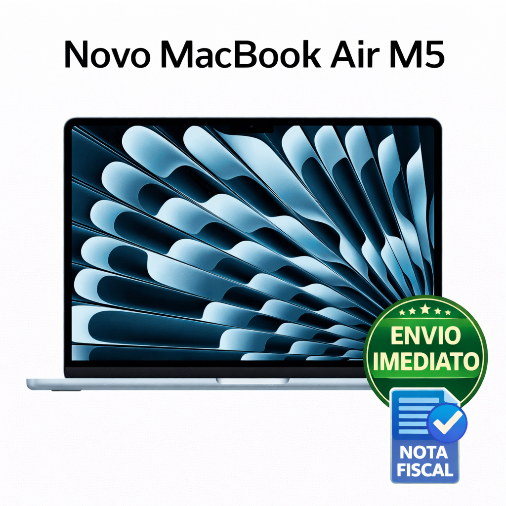 Novo MacBook Air M5 512gb SSD e 16GB Ram Super lançamento