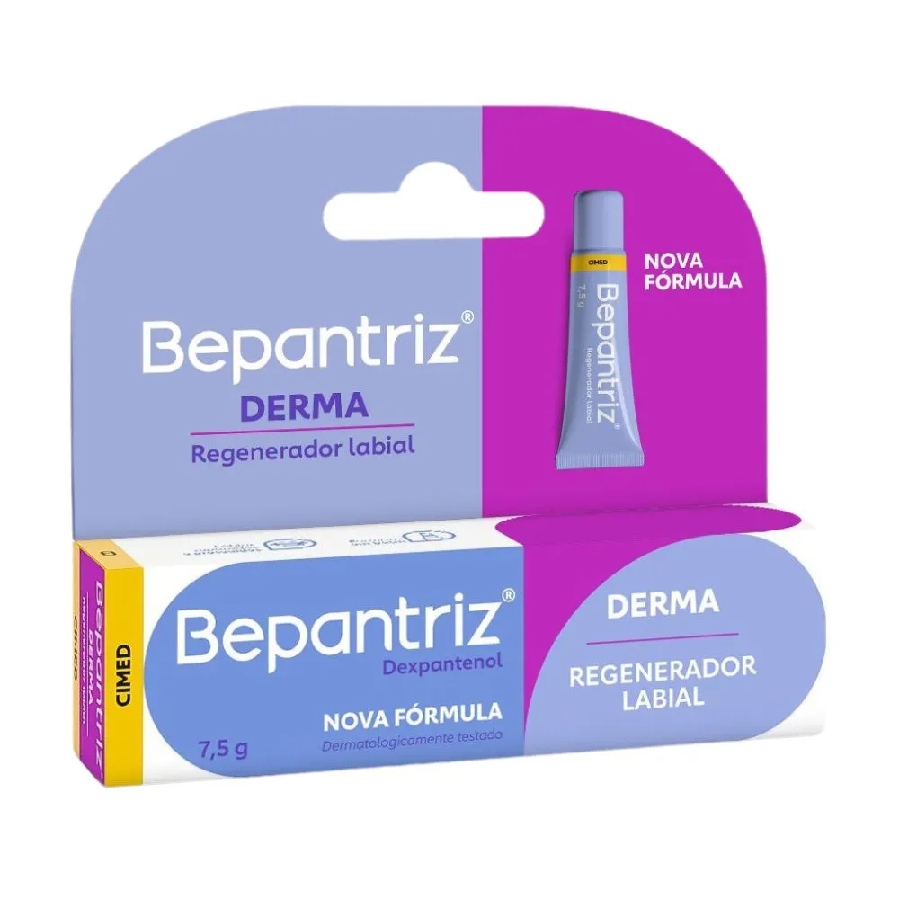 Regenerador Labial Bepantriz Derma Caixa 7,5g