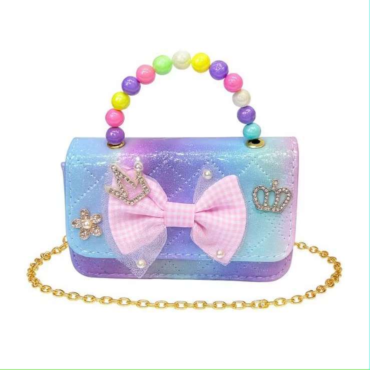 Nova Bolsa De Ombro Pequena Infantil Com Alça De Pérola Da Moda E Cruz diagonal niuniufacai.my20250328