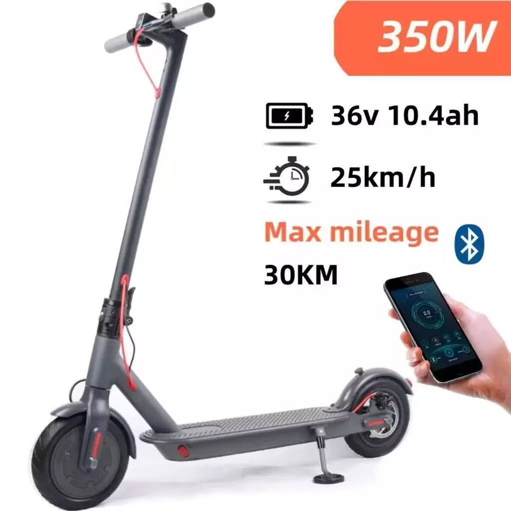 Patinete elétrico Scooter Dobrável 8,5 polegadas com Bluetooth Alta velocidade Longo alcance Alta capacidade de carga