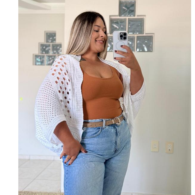 CAPA KIMONO PLUS SIZE FEMININO RENDADO DIA A DIA TRICOT CROCHE MODA BLOGUEIRA INSTAGRAM ELEGANTE