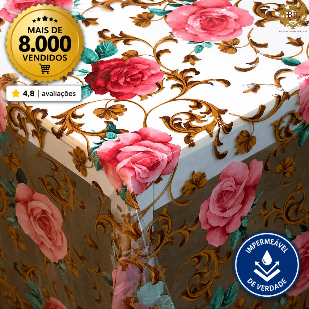 Toalha Cristal Plastica Impermeável Venda por metro - 1m x 1,40 - LEIA A DESCRIÇÃO