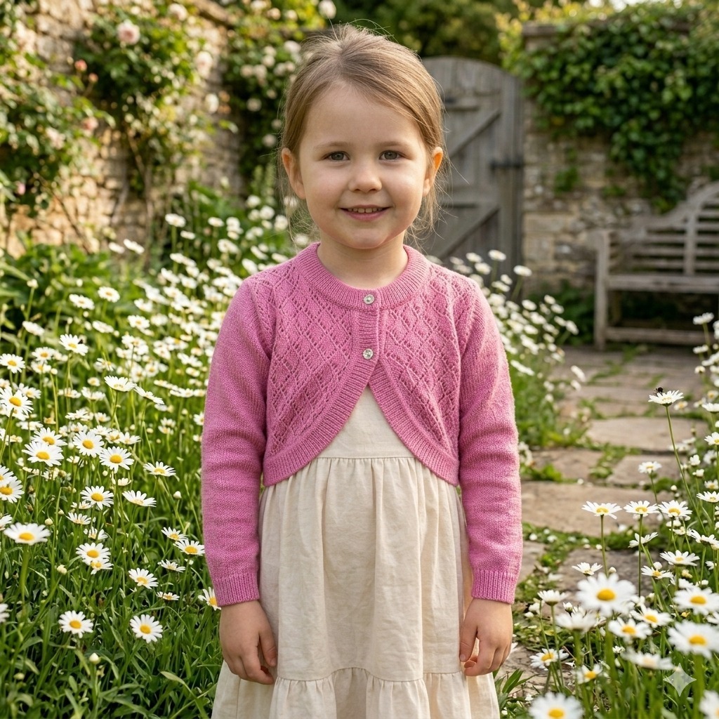 Casaquinho Bolero Infantil Menina Tricô Lã Inverno Quentinho Premium
