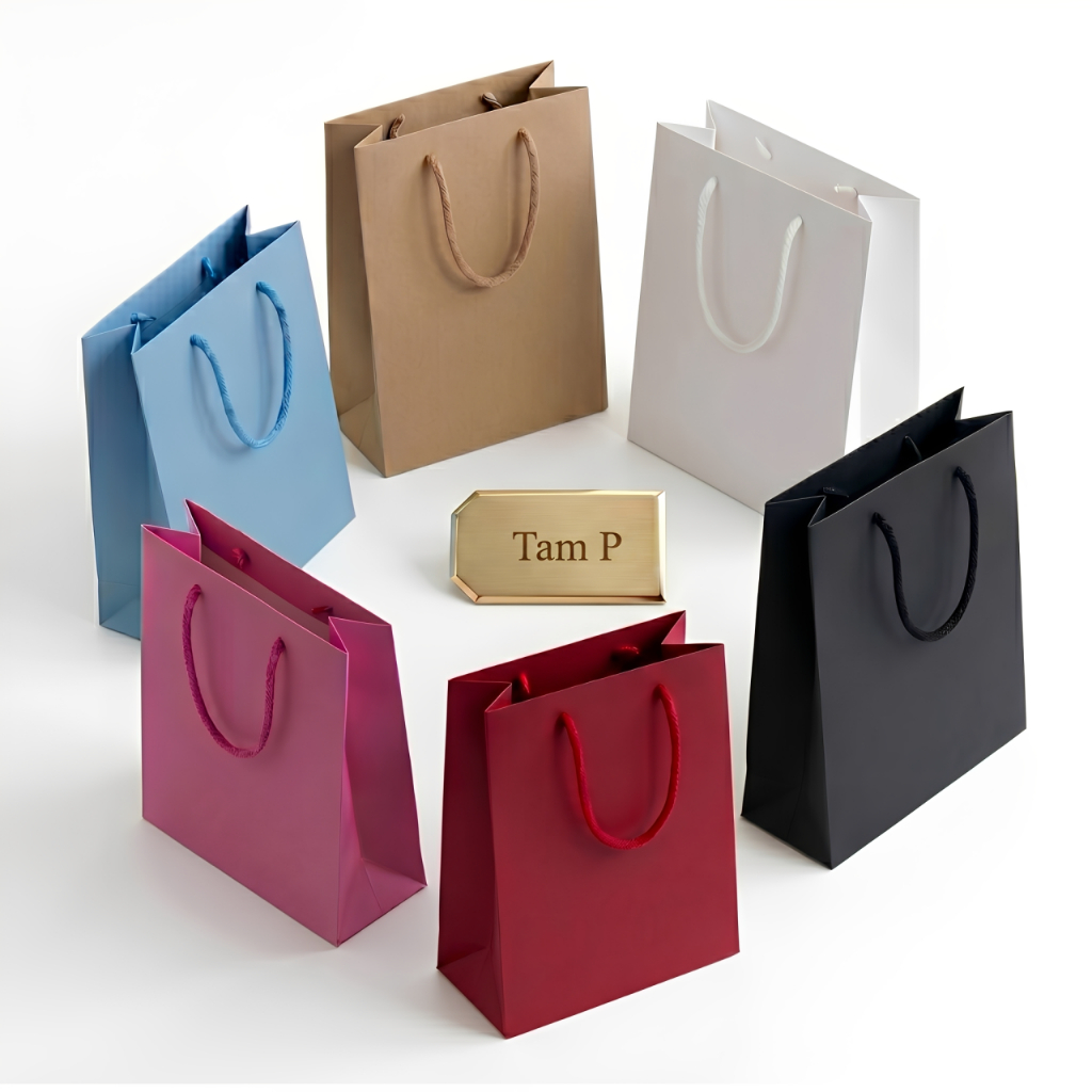 Sacola Papel Bolsa Colorida Pequena - 18x24x10  - Kit 10/50 Un.
