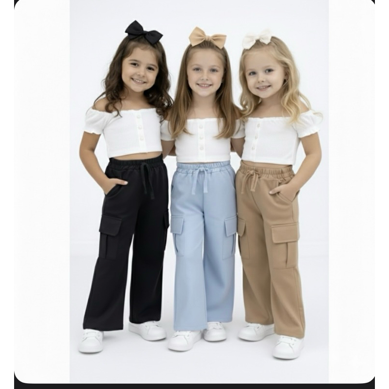 calça cargo infantil material Alfateria