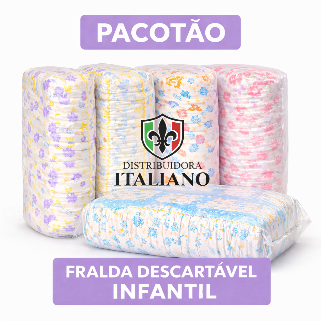Fraldas Descartável Direto de Fábrica Infantil P, M, G, XG, XXG  - TURMA DA M*N. - SAPEK* - CRE*ER.