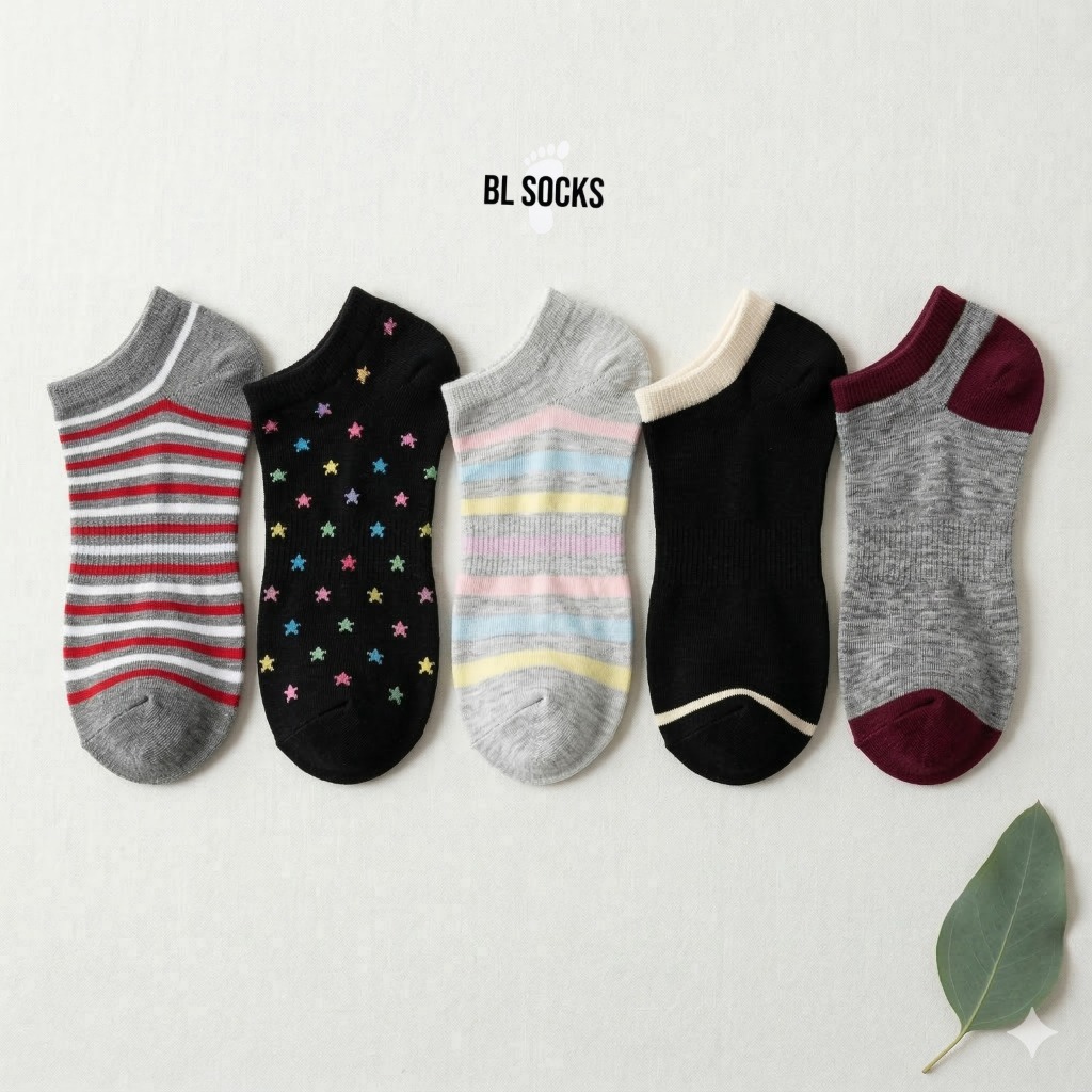 Kit 24 Pares de Meias Femininas Mulher Cano Curto Básicas Soquete Multicoloridas