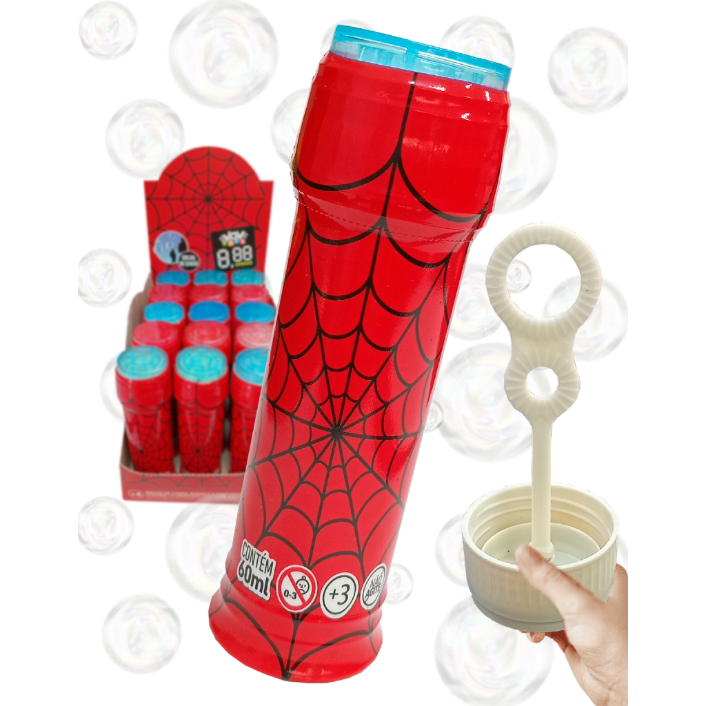 10~30 Bolha de Sabão Teia Aranha Brinde Lembrancinha aniversário infantil menino bolinha festa