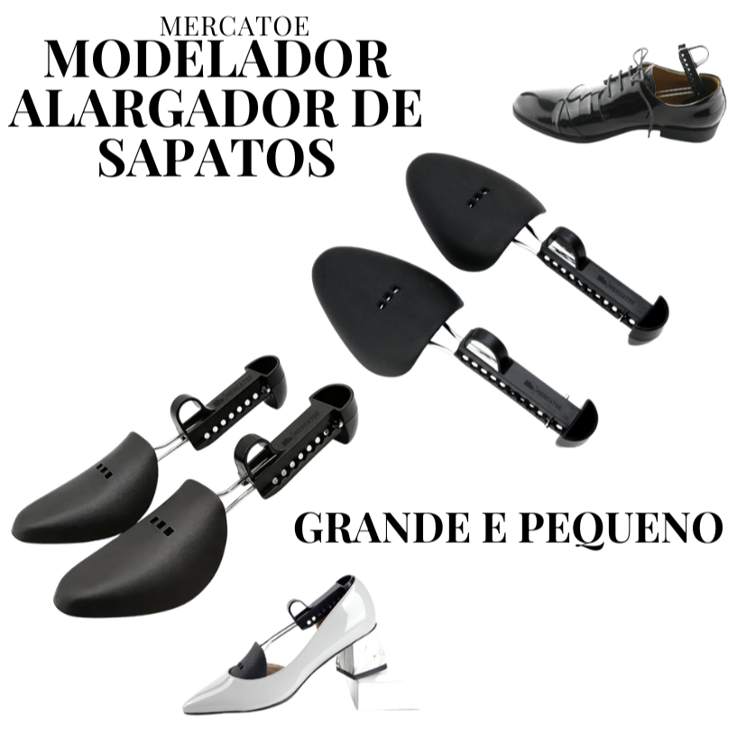 Par de Alargadores ABS PEQUENO ou GRANDE Modeladores Laceadores De Calçados - Sapato Tênis Sandália