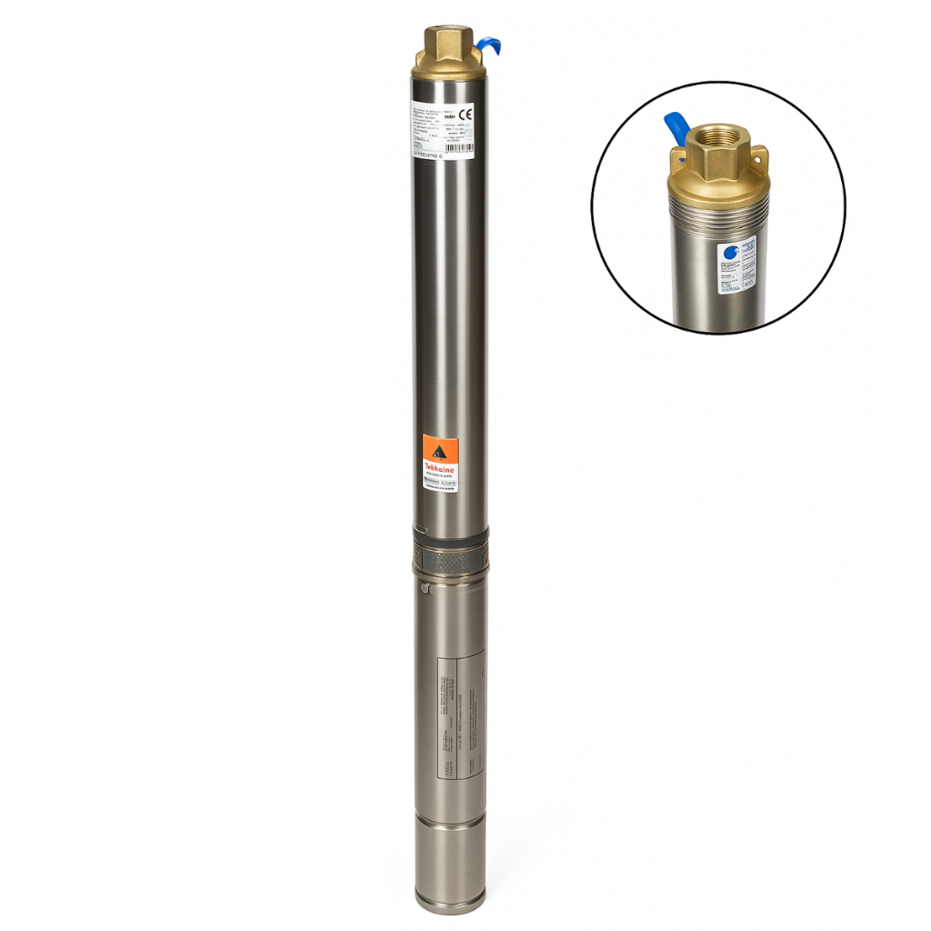 Bomba Submersa Lepono 3QJD2-17 1CV 220V 1HP Alta Vazão Para Poço Profundo