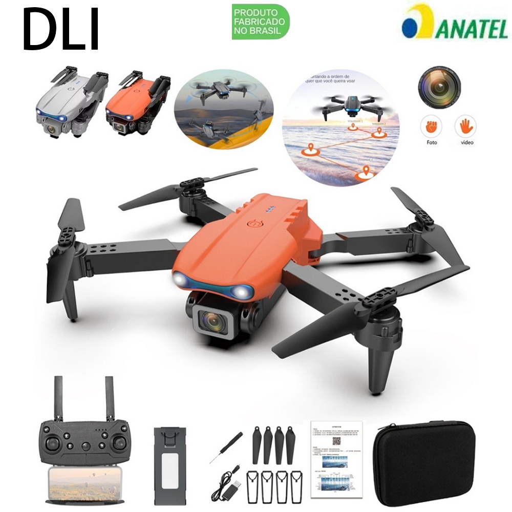 Drone E99 4K HD Dual Camera Drone Wifi FPV Dobrável Altura Drone Profissional RC Quadcopter