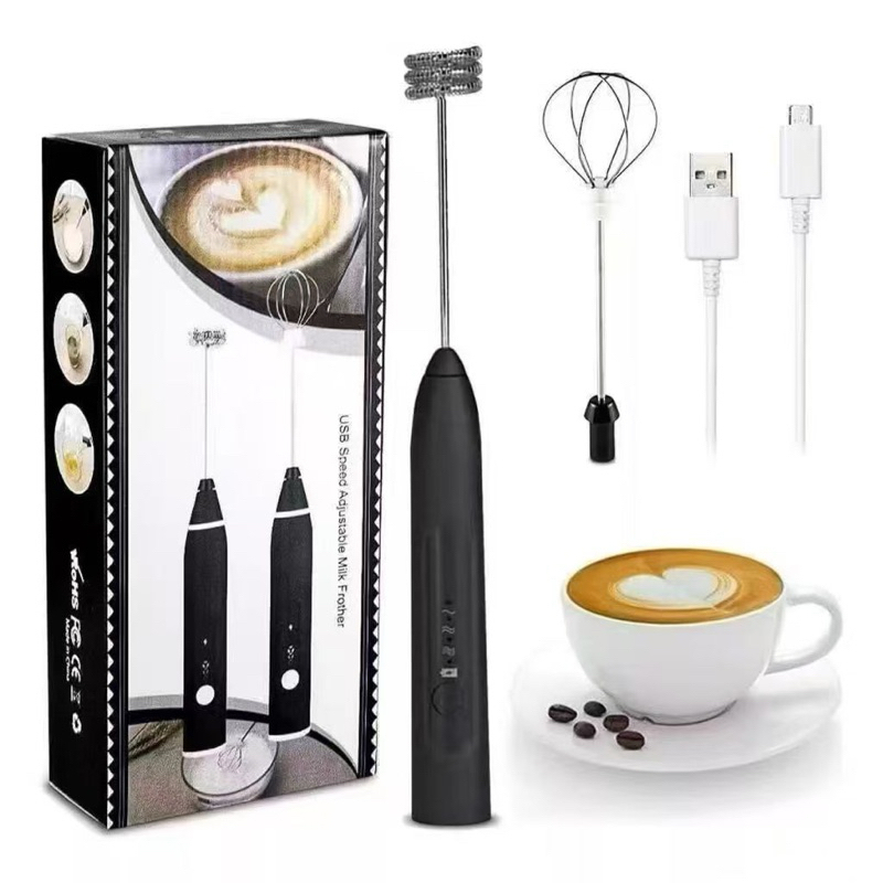 Mixer Misturador Elétrico 2 em 1 para Bebidas Shakes Fitness e Café Batedeira