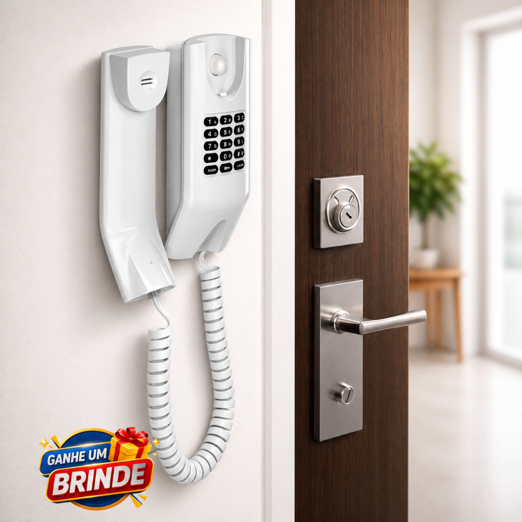 Interfone Intelbras TDMI 300 Branco para Apartamento Condomínio e Casa