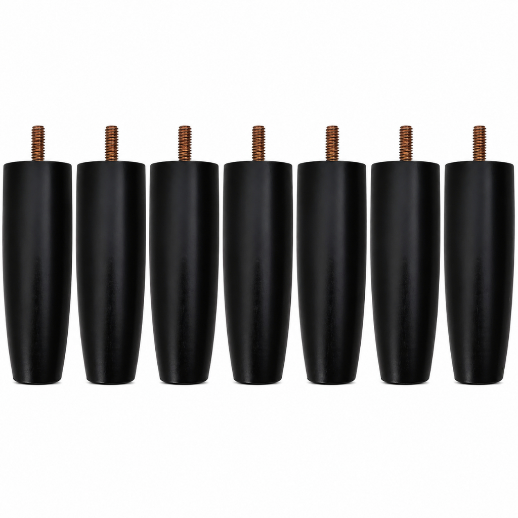 Pezinho Para Cama Box Casal Kit 6 Unidades Pé Pes para móveis 12cm Casal Solteiro