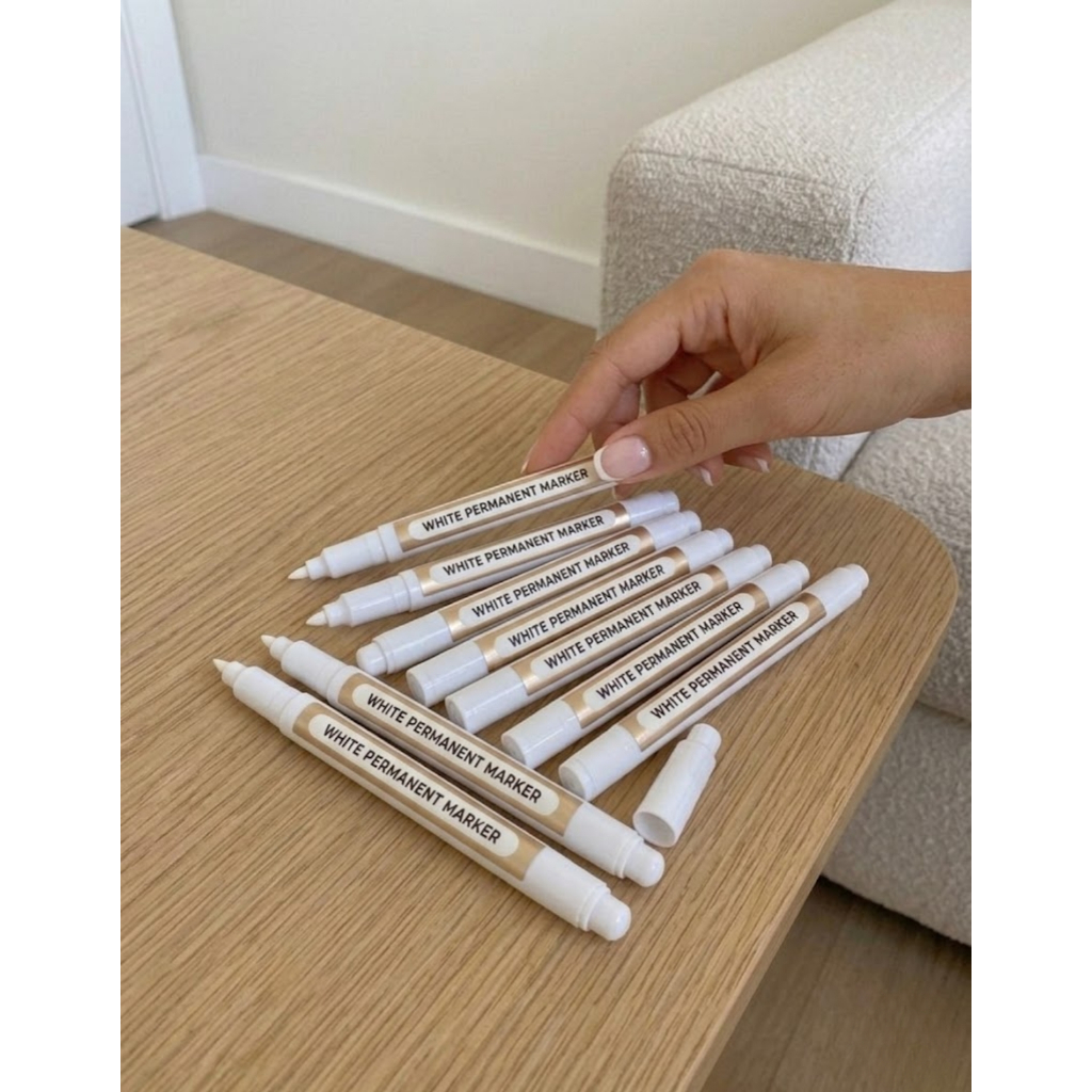 Caneta Francesinha de Salão - Delineador Branco de Longa Duração !
