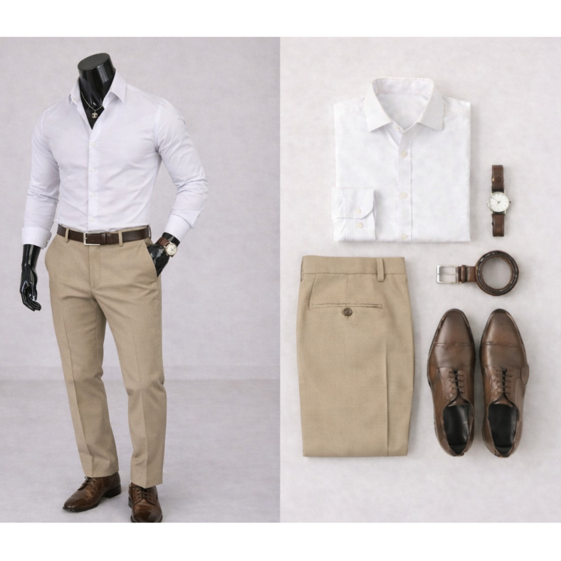Camisa Social Masculina e Calça Social Masculina Reta Tradicional - 36 Ao 48 Elegante Sem Sair Caro