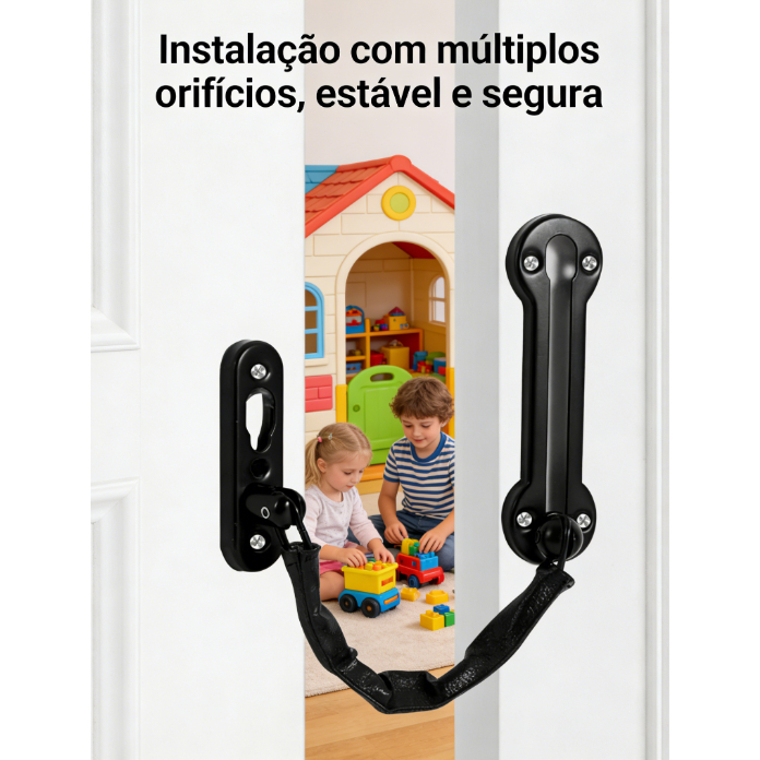 Fechadura de Segurança Anti-Roubo para Porta de Hotel em Aço Inoxidável