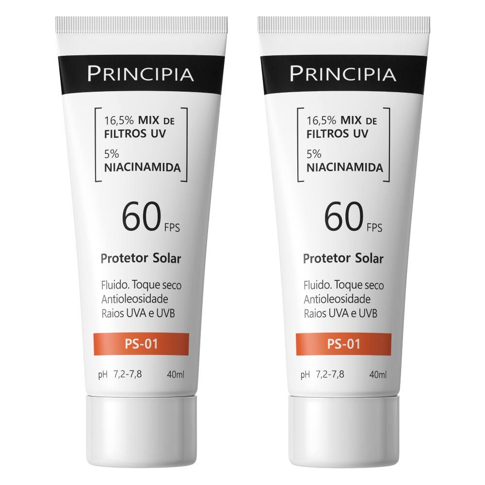 Principia Kit Duo c/ 2 Protetores Solares Faciais - PS-01 FPS 60