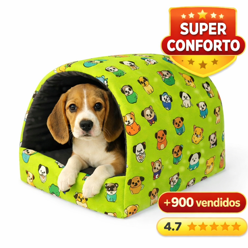 Caminha Iglu Para Cachorro e Gato Quentinha Pet Toca Luxo Tam. P M G