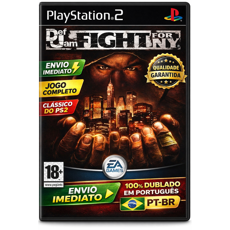 Def Jam Fight For NY PS2 Completo Atualizado Clássico PlayStation 2