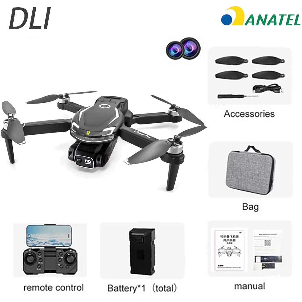 DLI V88PRO Drone HD Câmera Posicionamento WiFi FPV Altura com Motor Sem Escova