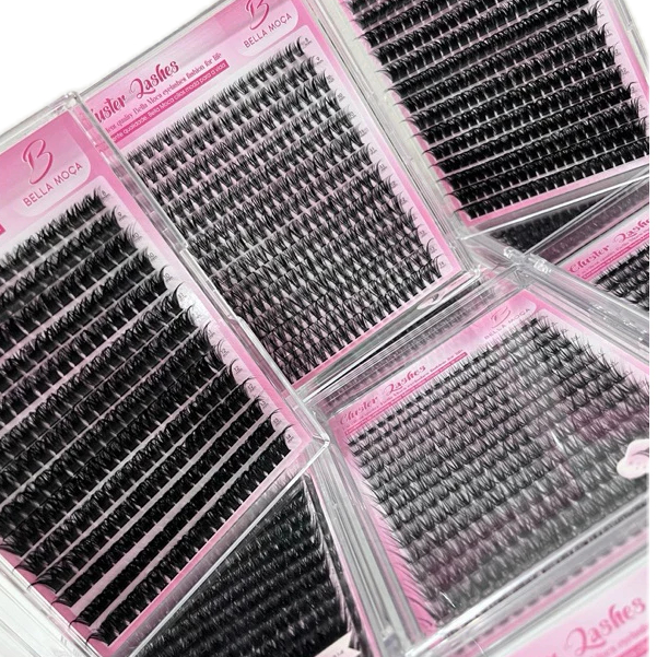 Tufos para extensão de cílios Bella Moça - MIX 8-14mm / 40 -60 e 80 pelos