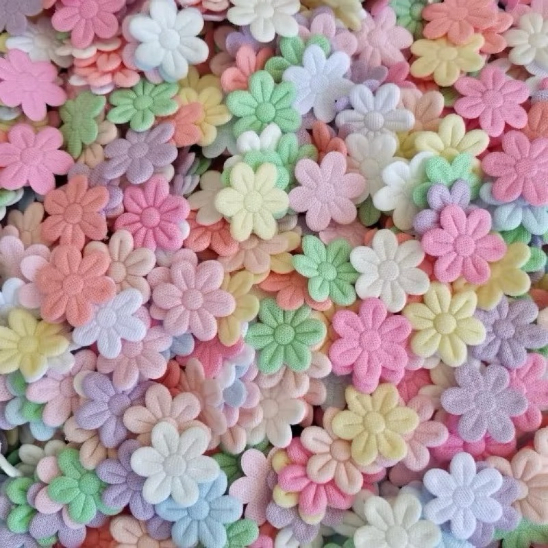 Apliques Flor ultra 18mm Sortido claro | Florzinha para Laços, Tiaras e Personalizados