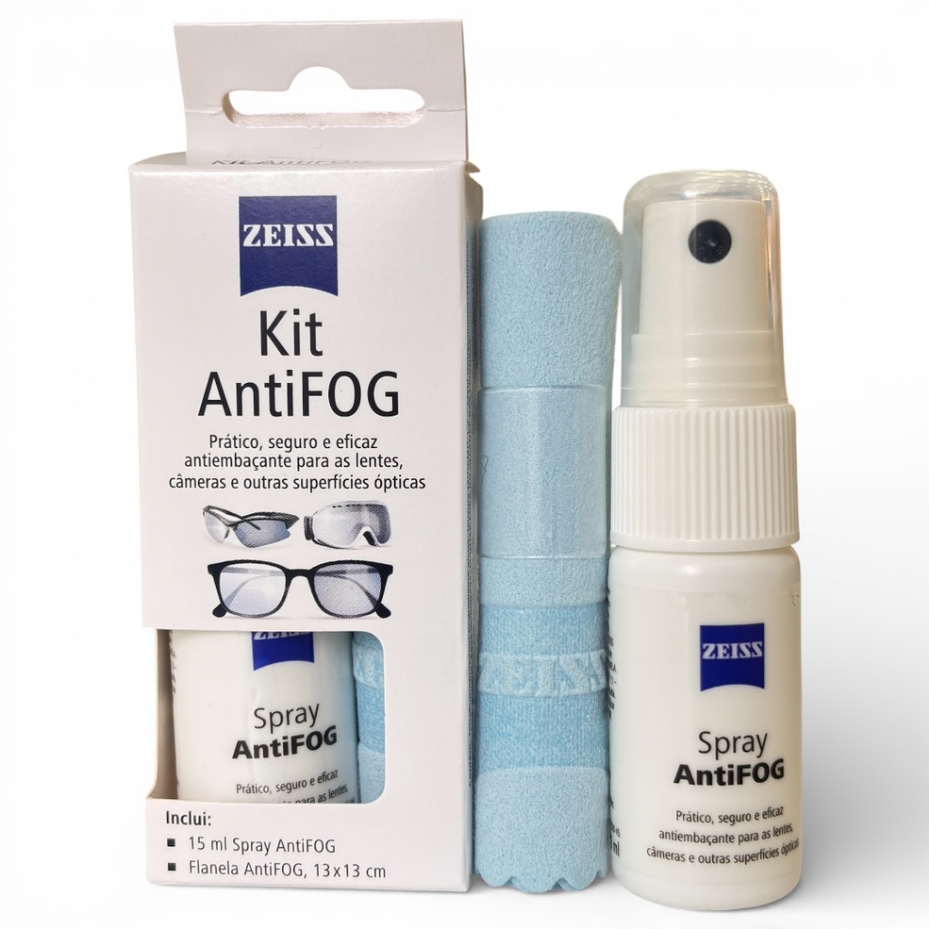 Kit Zeiss Antifog Anti Embaçante Para Óculos E Câmeras