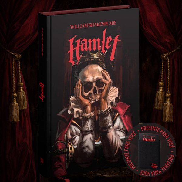 Hamlet William Shakespeare Livro + Case Capa Dura Deluxe Clássicos Drácula