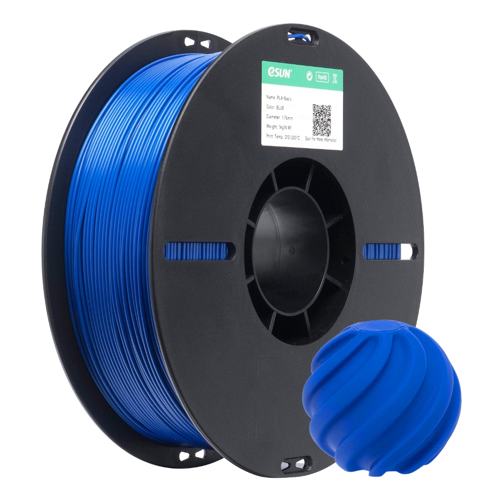 Filamento PLA ESUN para Impressora 3D - Cor Azul 1kg - 1,75mm