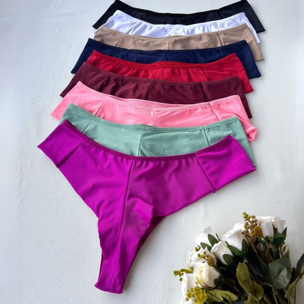 Kit Calcinha Fio Duplo Empina Bumbum Lateral Dupla Não Marca Lingerie