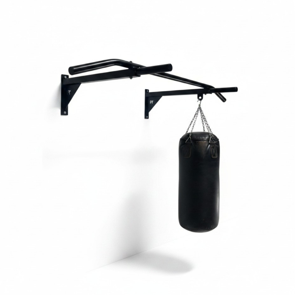 Suporte Reforçado Para Saco De Pancadas Com Barra Fixa / Parede Ideal Treino Completo Casa -Academia